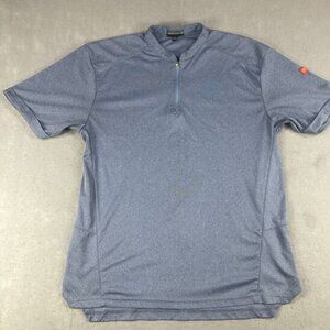 McDonald’s Apparel Collection Employee Shirt Mens L Blue Quarter Zip